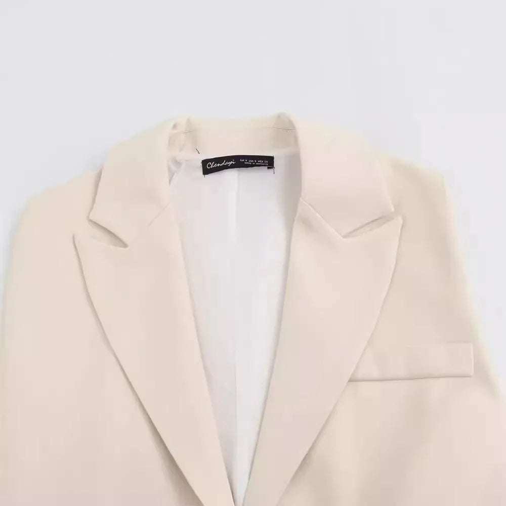 Women's Loose Blazer Women's Coat Spring New Casual Simple Blazer Office Women's Casual Blazer Coat