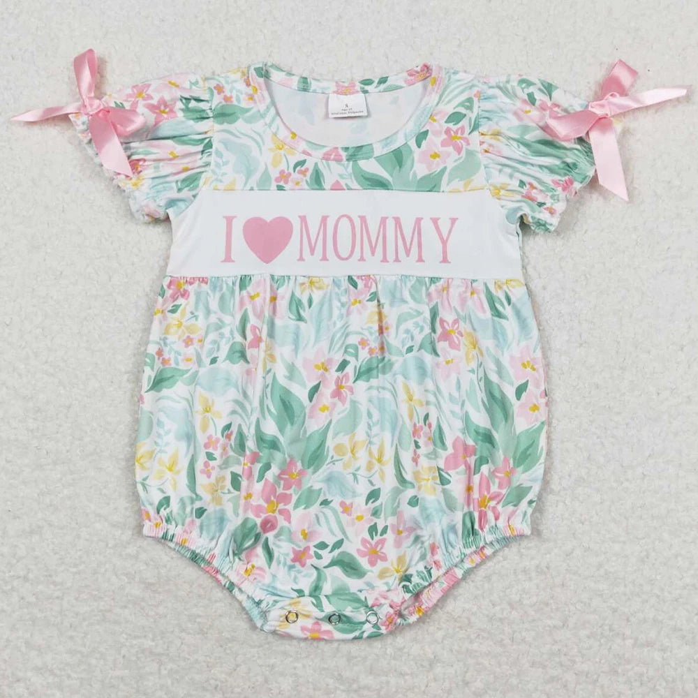 Hot Sale Infant Baby Girls Rompers Duck Flutter Sleeve Rompers Boutique Kids Clothes Sibling Onesie Toddler Girls Bubble Rompers
