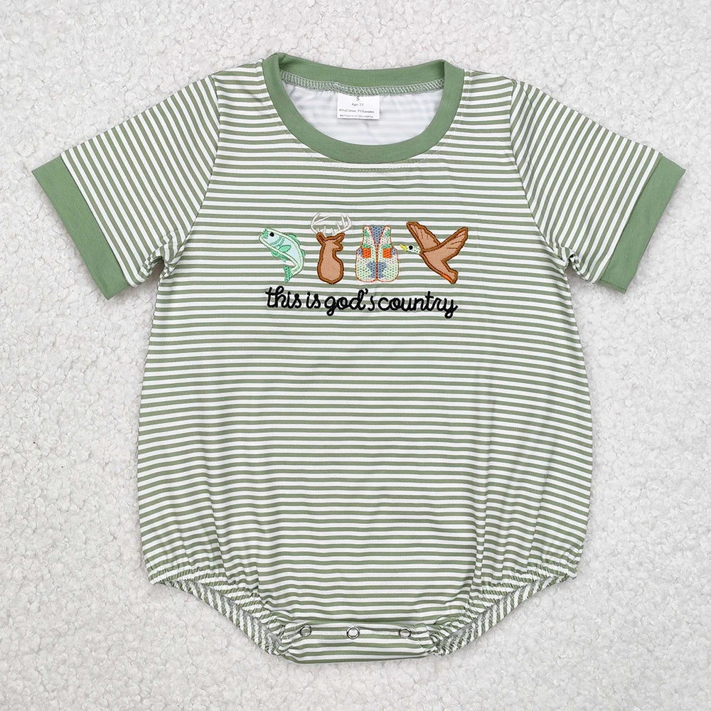 Hot Sale Infant Baby Girls Rompers Duck Flutter Sleeve Rompers Boutique Kids Clothes Sibling Onesie Toddler Girls Bubble Rompers