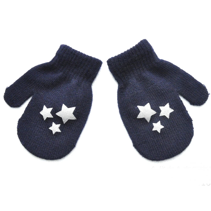 Knitted gloves mitten Baby Winter Gloves Infant baby mittens For Boy Girls Soft Warm Full Finger Gloves child mittens