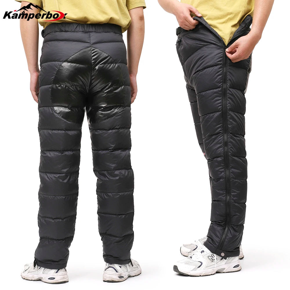 Outdoors Down Pants Men,Winter Hiking Pants Men Trekking Pants Men Winter Trousers Down Pants Winter Pants Men