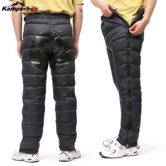 Outdoors Down Pants Men,Winter Hiking Pants Men Trekking Pants Men Winter Trousers Down Pants Winter Pants Men
