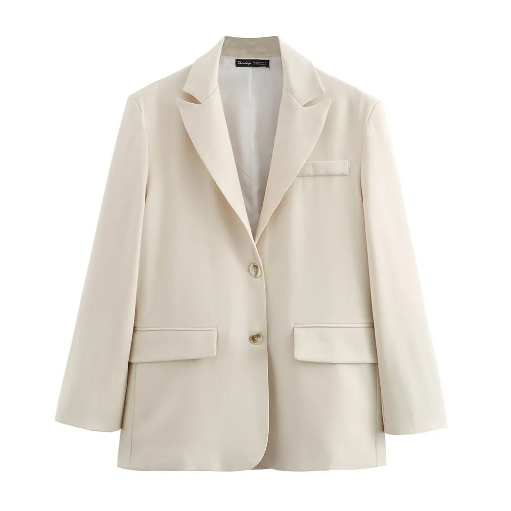 Women's Loose Blazer Women's Coat Spring New Casual Simple Blazer Office Women's Casual Blazer Coat