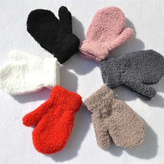 Knitted gloves mitten Baby Winter Gloves Infant baby mittens For Boy Girls Soft Warm Full Finger Gloves child mittens
