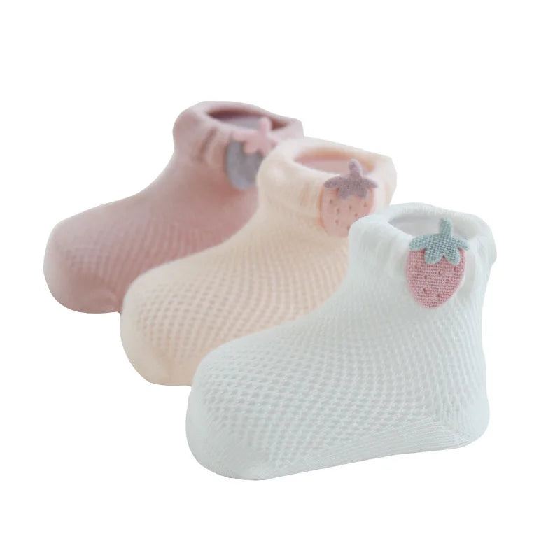 3Pairs/lot Mesh Infant Baby Socks Spring Summer Baby Socks for Girls Cotton Newborn Baby Socks Toddler Baby Boys Accessories