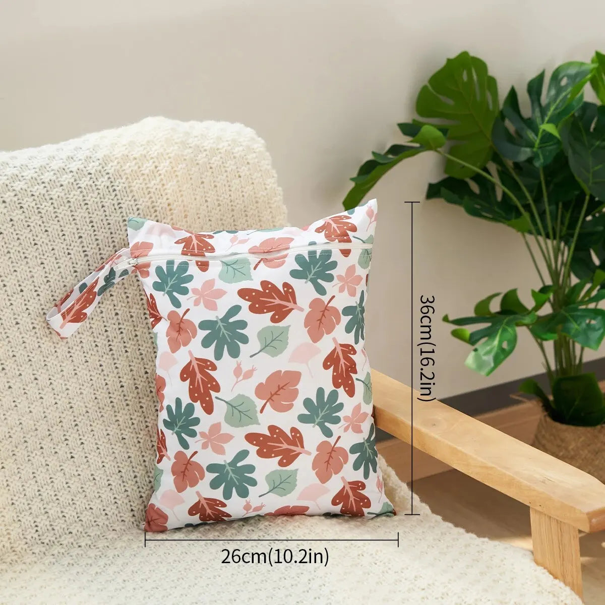 PUL Wetbag For Baby Diapers Nappies Reusable Waterproof Diaper Bag 28cmx36cm