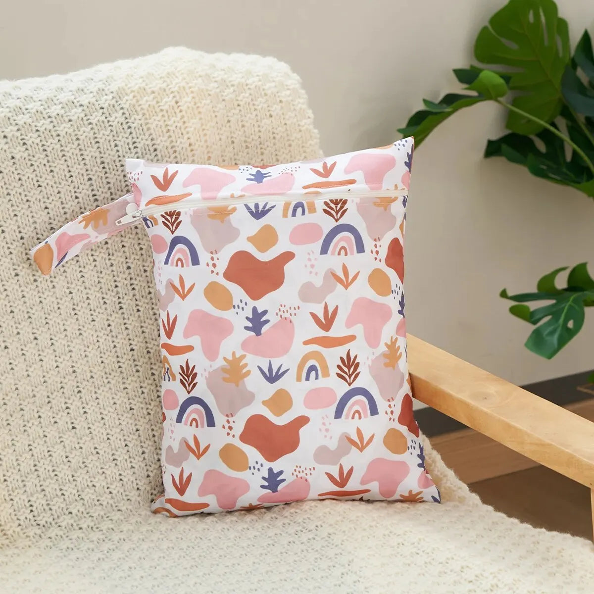 PUL Wetbag For Baby Diapers Nappies Reusable Waterproof Diaper Bag 28cmx36cm