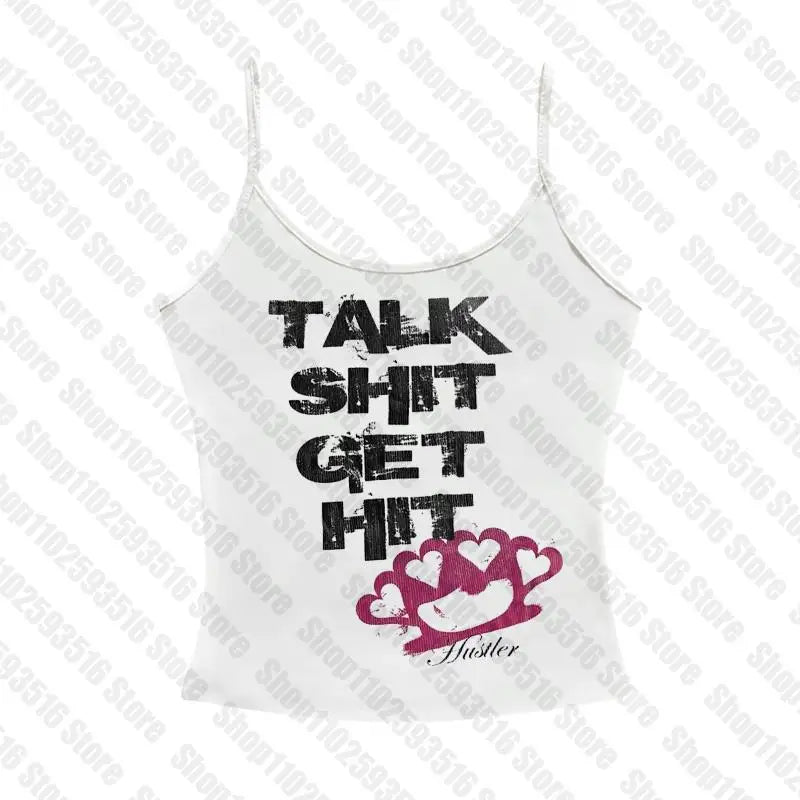 Crop Tops Y2k Vintage Top for Women 90s Vintage Clothes Women's Cropped Aesthetic Clothing Trashy Y2k 2000s Harajuku Emo Woman