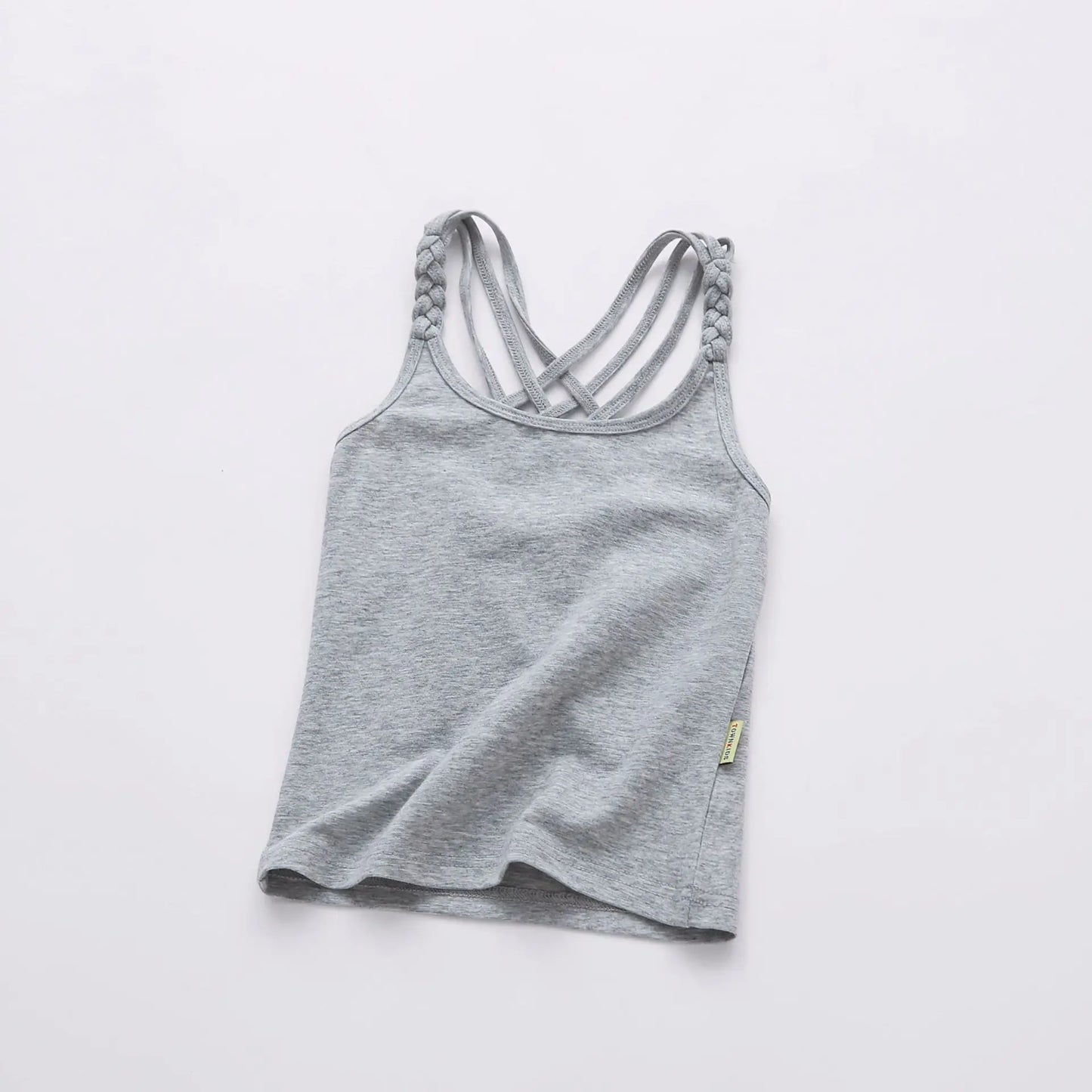 2022 Girls Summer Tank Tops Cotton Kids Underwear Model Candy Color Girl Camisole Baby Singlets Children Undershirt Sports Top