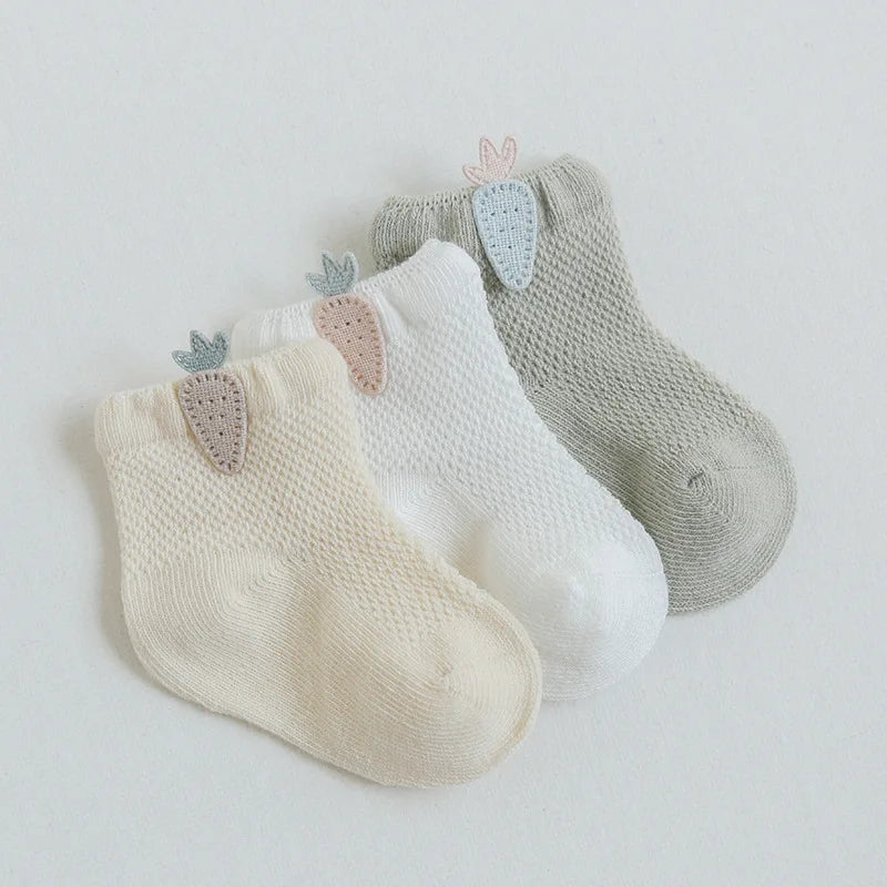 3Pairs/lot Mesh Infant Baby Socks Spring Summer Baby Socks for Girls Cotton Newborn Baby Socks Toddler Baby Boys Accessories