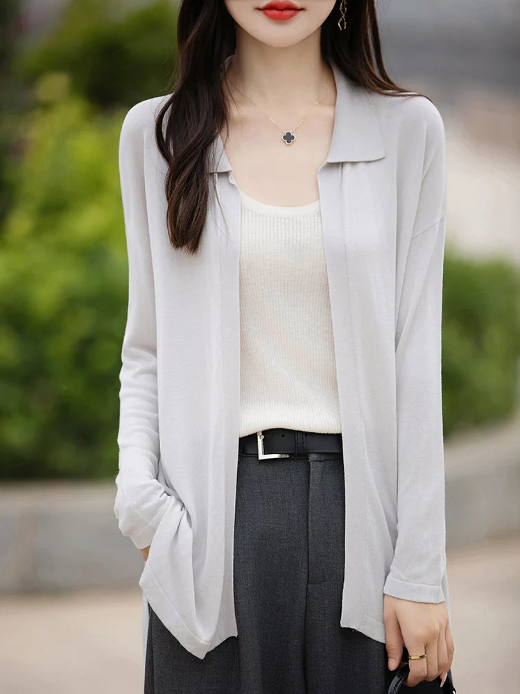 2024 Knitted Women's Cardigan Women's Cashmere Cardigan Fashion Cardigan Coat Autumn/Winter Cashmere Sweater Cardigan