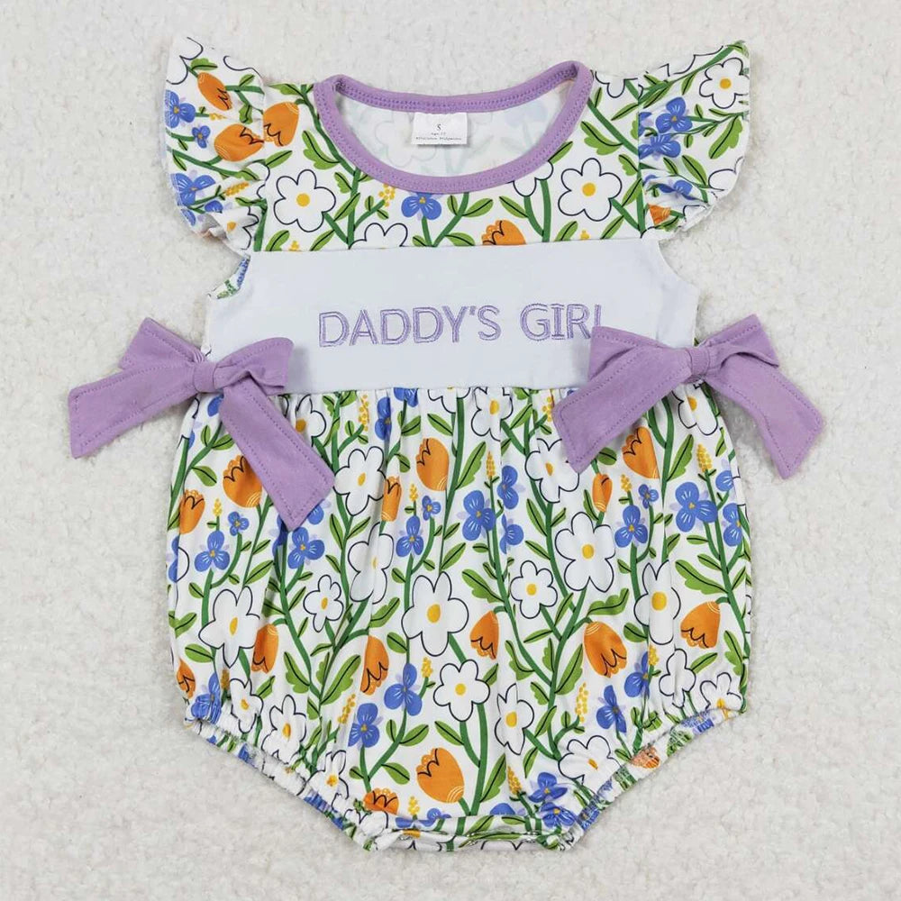Hot Sale Infant Baby Girls Rompers Duck Flutter Sleeve Rompers Boutique Kids Clothes Sibling Onesie Toddler Girls Bubble Rompers