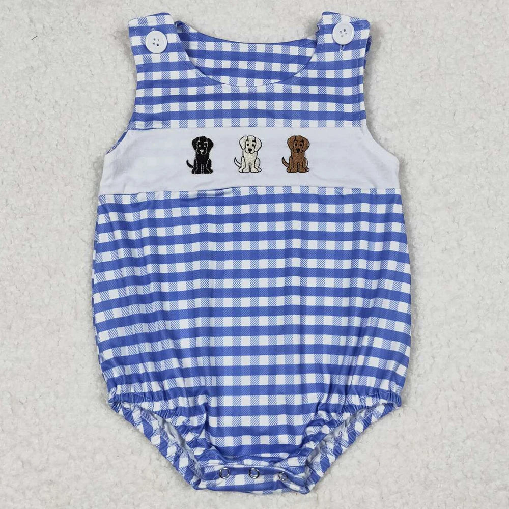 Boutique Infant Baby Girls Rompers Embroidery Camo Ducks Rompers Toddler Boys Rompers Sibling Girls Clothing Wholesale Jumpsuits