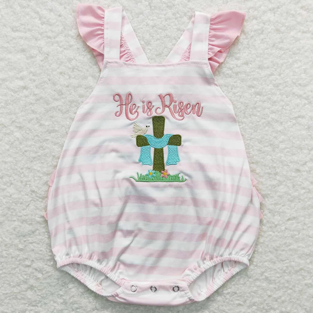 Hot Sale Infant Baby Girls Rompers Duck Flutter Sleeve Rompers Boutique Kids Clothes Sibling Onesie Toddler Girls Bubble Rompers