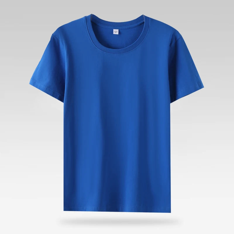 Summer Casual 100% Cotton Short Sleeve O Neck Women Tops Fashion Fit Lady T Shirt