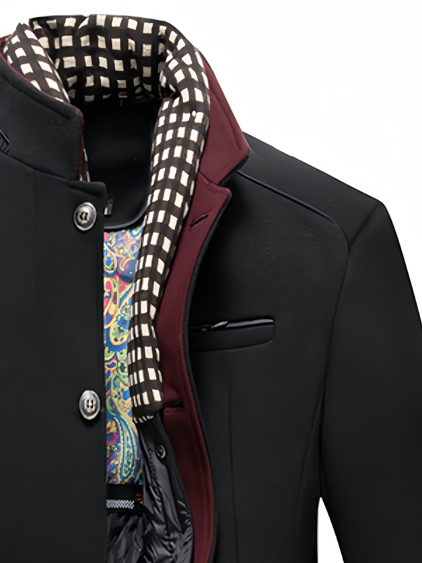 Men's Business Woolen Coat Fashion Scarf - Non Ironing, Windproof, Warm - For Men - Suitable for Fall/Winter - Perfect Gift for Business Professionals