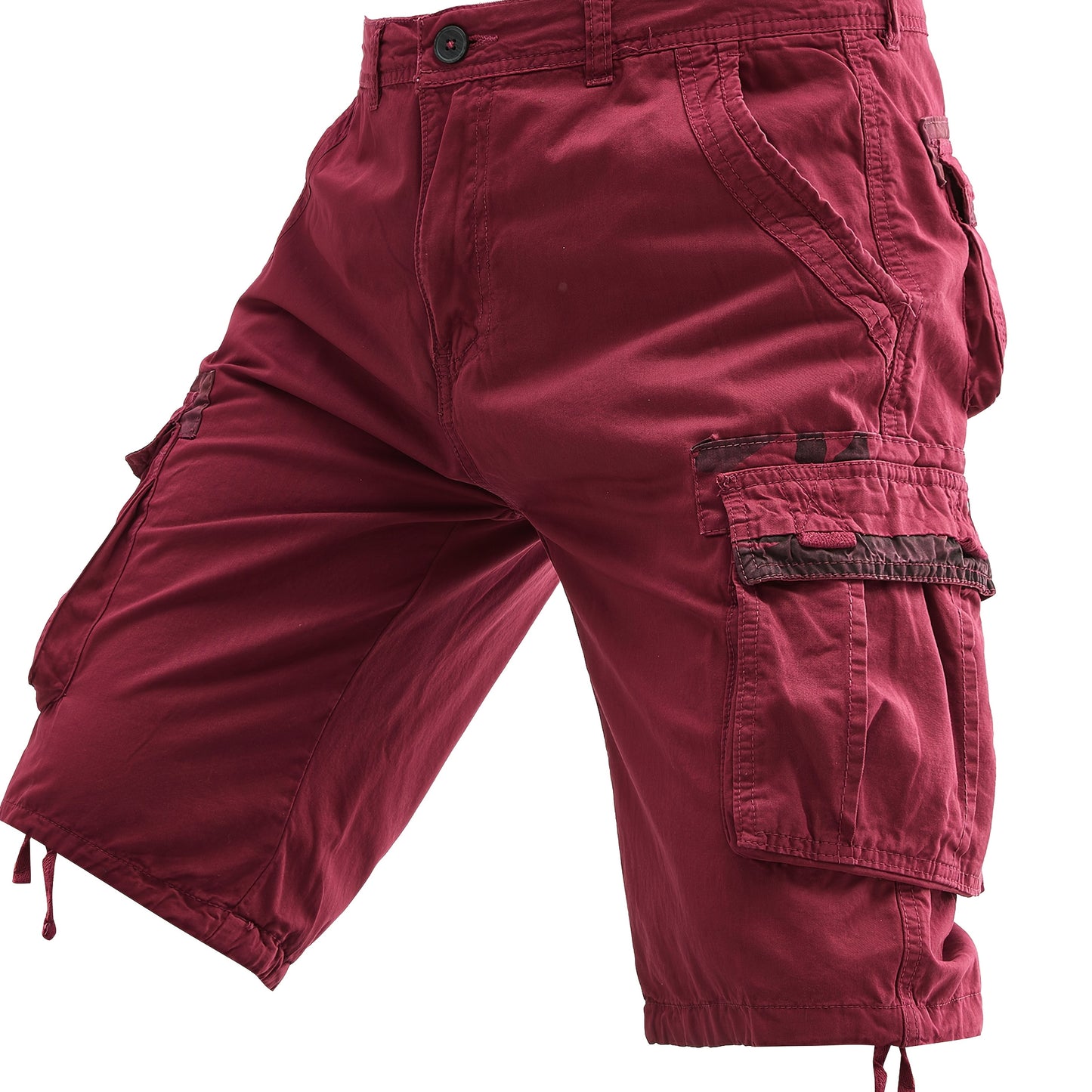 Men's 100% Cotton Washed Outdoor Cargo Shorts - Multi-Pocket Durable Casual Hiking Shorts for Spring Summer Fall, Regular Fit with Zippered Pockets (Hand Wash Only), Western Shorts, Adventure Clothing, Nonstretch Fabric