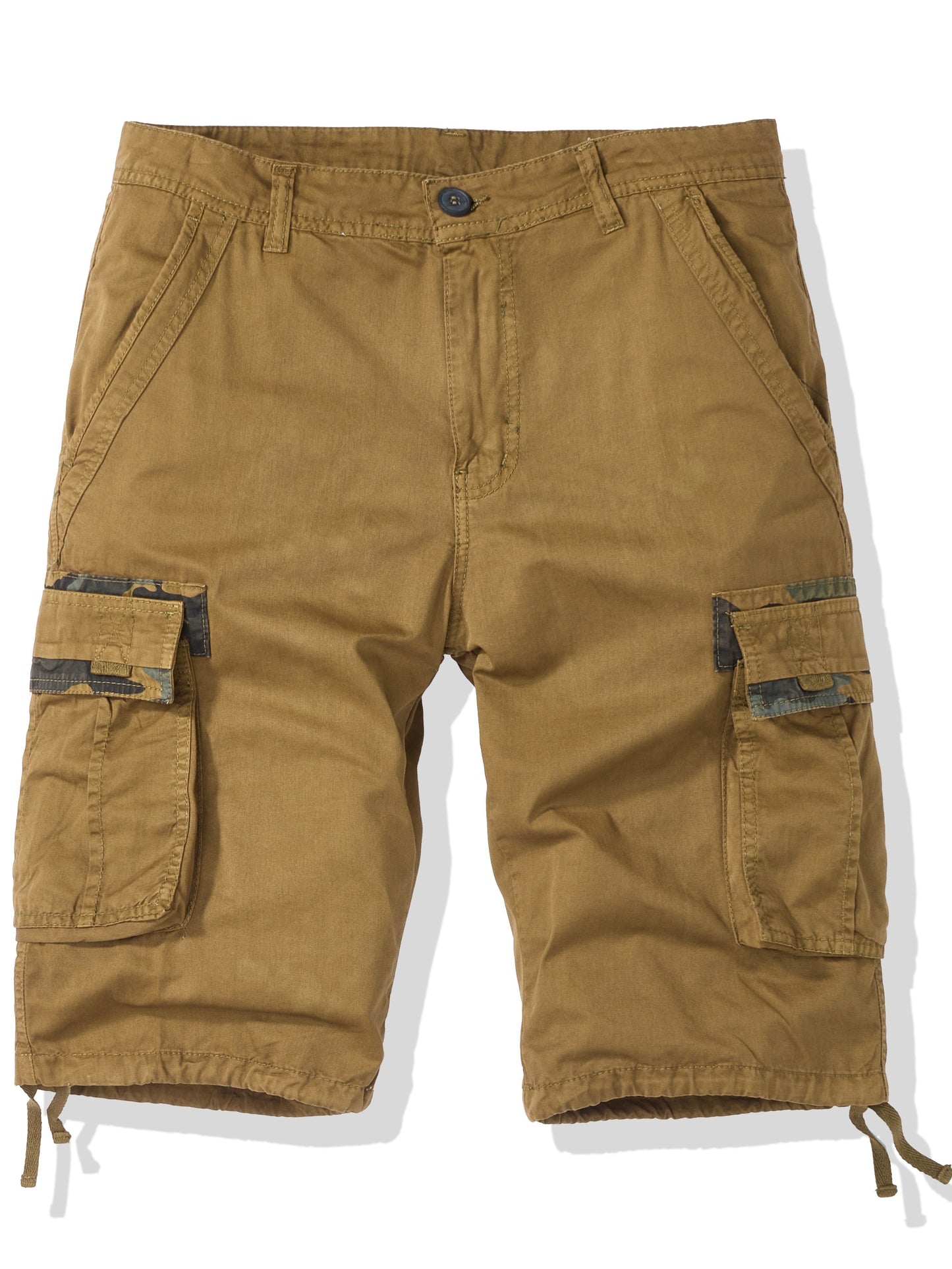 Men's Casual Multi Pocket Shorts, Chic Comfy Cotton Cargo Shorts