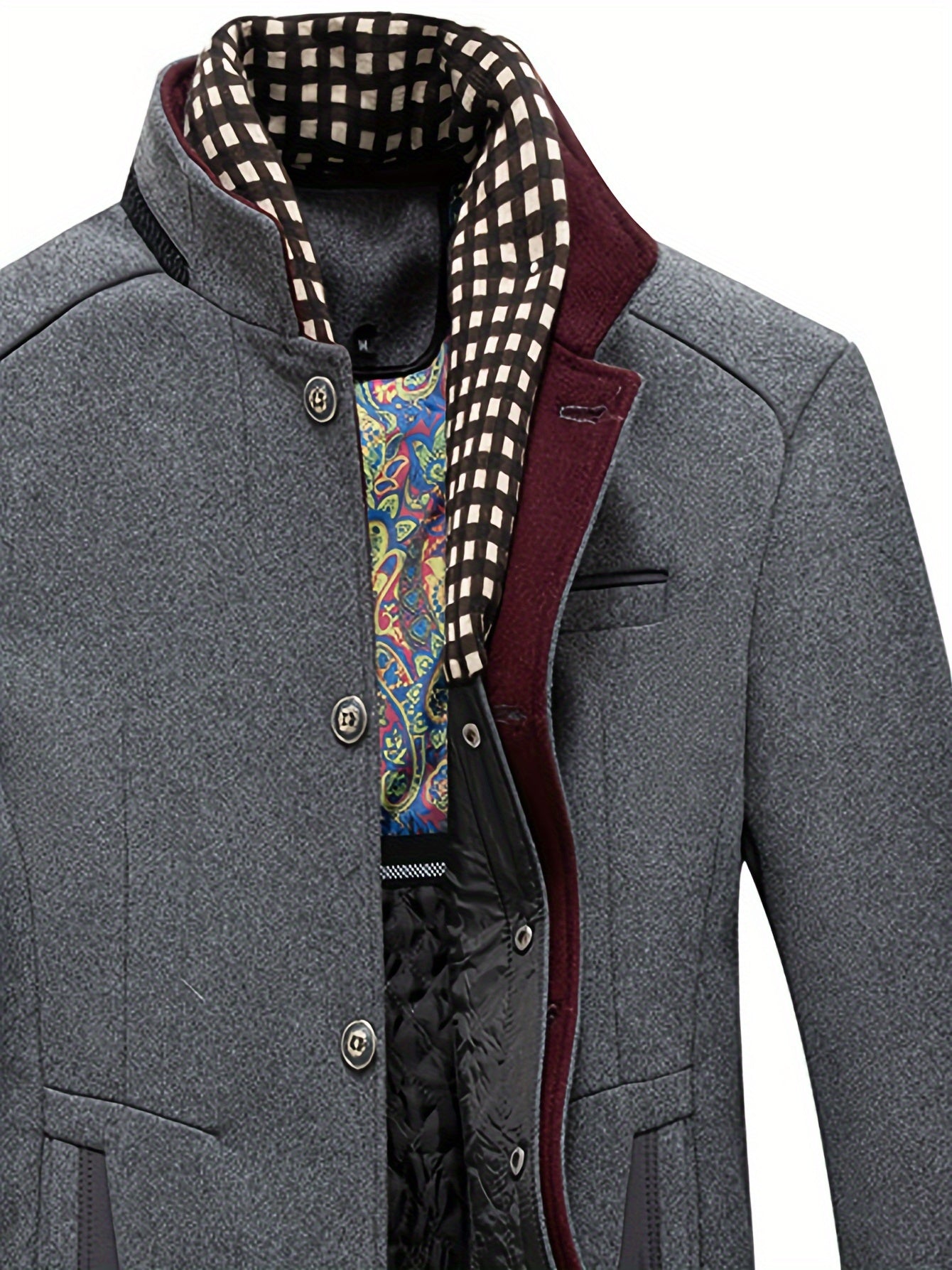 Men's Business Woolen Coat Fashion Scarf - Non Ironing, Windproof, Warm - For Men - Suitable for Fall/Winter - Perfect Gift for Business Professionals