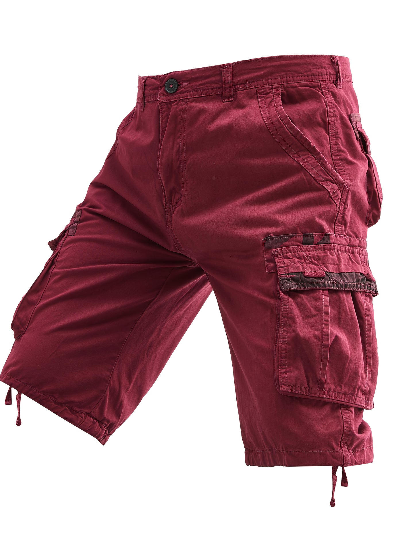 Men's 100% Cotton Washed Outdoor Cargo Shorts - Multi-Pocket Durable Casual Hiking Shorts for Spring Summer Fall, Regular Fit with Zippered Pockets (Hand Wash Only), Western Shorts, Adventure Clothing, Nonstretch Fabric