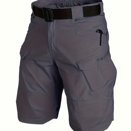 Men's Summer Cargo Shorts Quick Dry Men's Tactical Shorts Solid Multi-Pockets Workout Short Pants