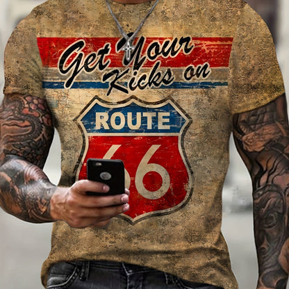 Motorcycle rider 3D digital pattern printed T-shirt, casual street style T-shirt, short-sleeved comfortable pullover, suitable for men's summer clothing
