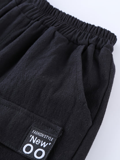 3-Pack Boys Summer Shorts, Thin Cotton Casual Cargo Shorts, Mid-Length, Versatile For Boys