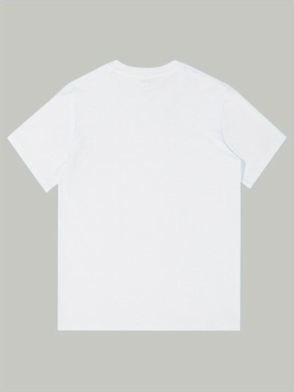 DAAAMN Cotton Round Neck Printed T-shirt Casual Short Sleeve Top For Spring & Summer Personality Comfortable Unisex Man