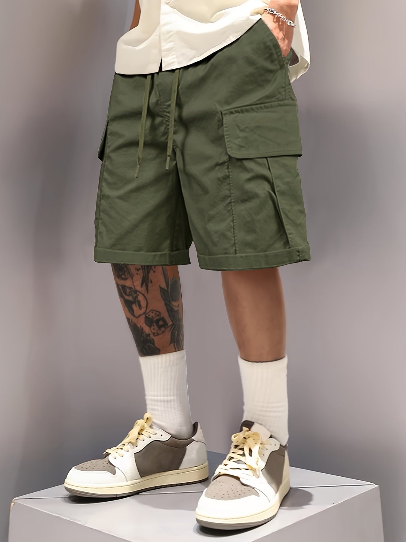 Summer Cargo Shorts - Adjustable Drawstring, Ultra-Casual, Soft, and Breathable Fabric - Perfect for Outdoor Sports, Hiking, Camping, and Beach Trips, Ideal for Men Who Want Comfort and Style