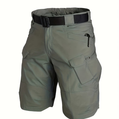 Men's Summer Cargo Shorts Quick Dry Men's Tactical Shorts Solid Multi-Pockets Workout Short Pants