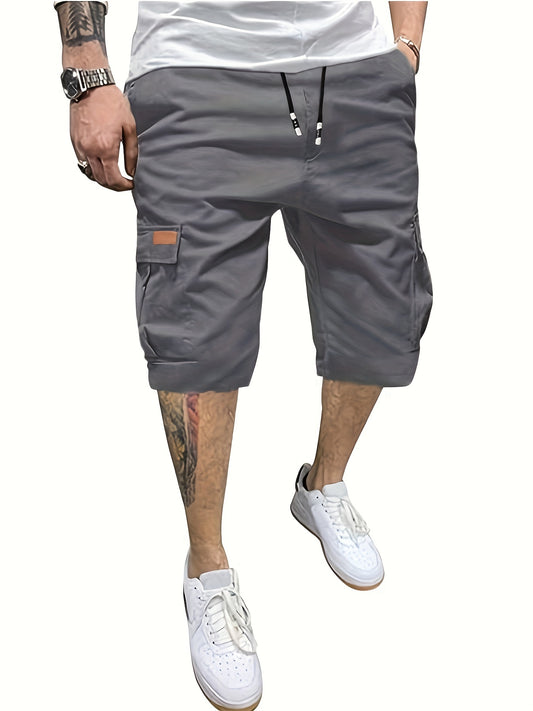 [6 Pockets Waterproof Cargo Shorts] Men's Classic Cargo Shorts, Waterproof Hiking Shorts Loose Fit Cargo Short with 6 Pockets