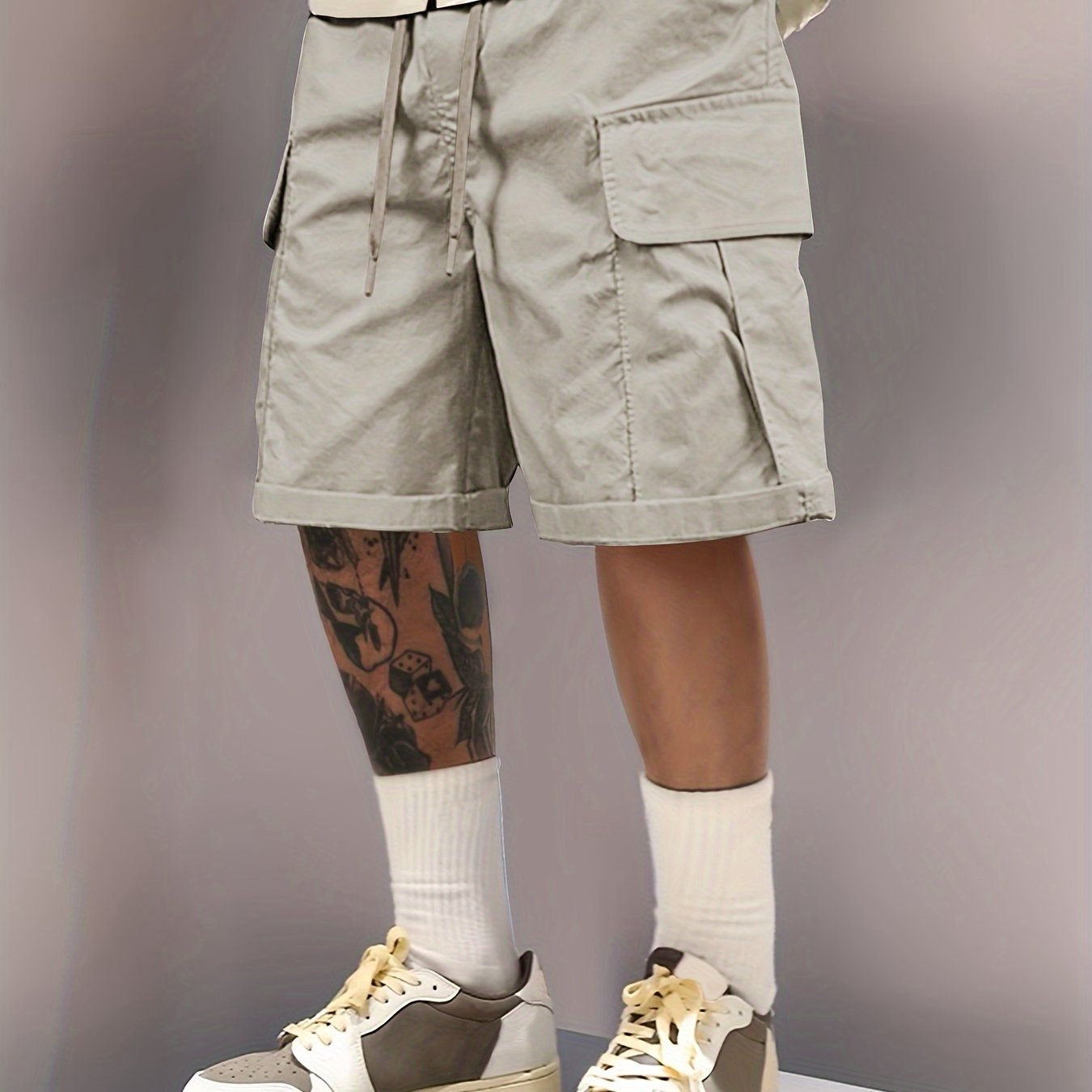 Summer Cargo Shorts - Adjustable Drawstring, Ultra-Casual, Soft, and Breathable Fabric - Perfect for Outdoor Sports, Hiking, Camping, and Beach Trips, Ideal for Men Who Want Comfort and Style