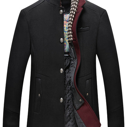 Men's Business Woolen Coat Fashion Scarf - Non Ironing, Windproof, Warm - For Men - Suitable for Fall/Winter - Perfect Gift for Business Professionals
