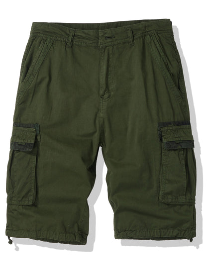 Men's Casual Multi Pocket Shorts, Chic Comfy Cotton Cargo Shorts