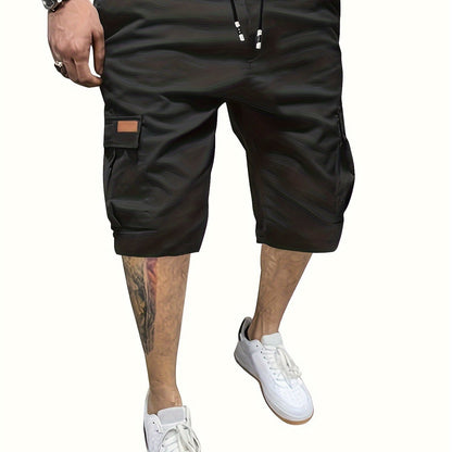 [6 Pockets Waterproof Cargo Shorts] Men's Classic Cargo Shorts, Waterproof Hiking Shorts Loose Fit Cargo Short with 6 Pockets