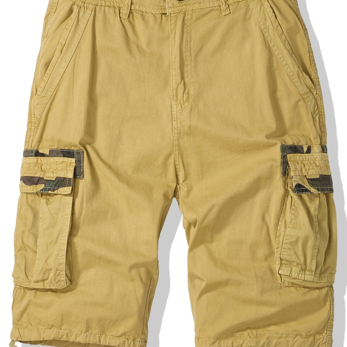 Men's Casual Multi Pocket Shorts, Chic Comfy Cotton Cargo Shorts