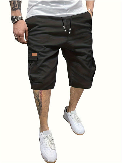 [6 Pockets Waterproof Cargo Shorts] Men's Classic Cargo Shorts, Waterproof Hiking Shorts Loose Fit Cargo Short with 6 Pockets