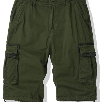 Men's Casual Multi Pocket Shorts, Chic Comfy Cotton Cargo Shorts