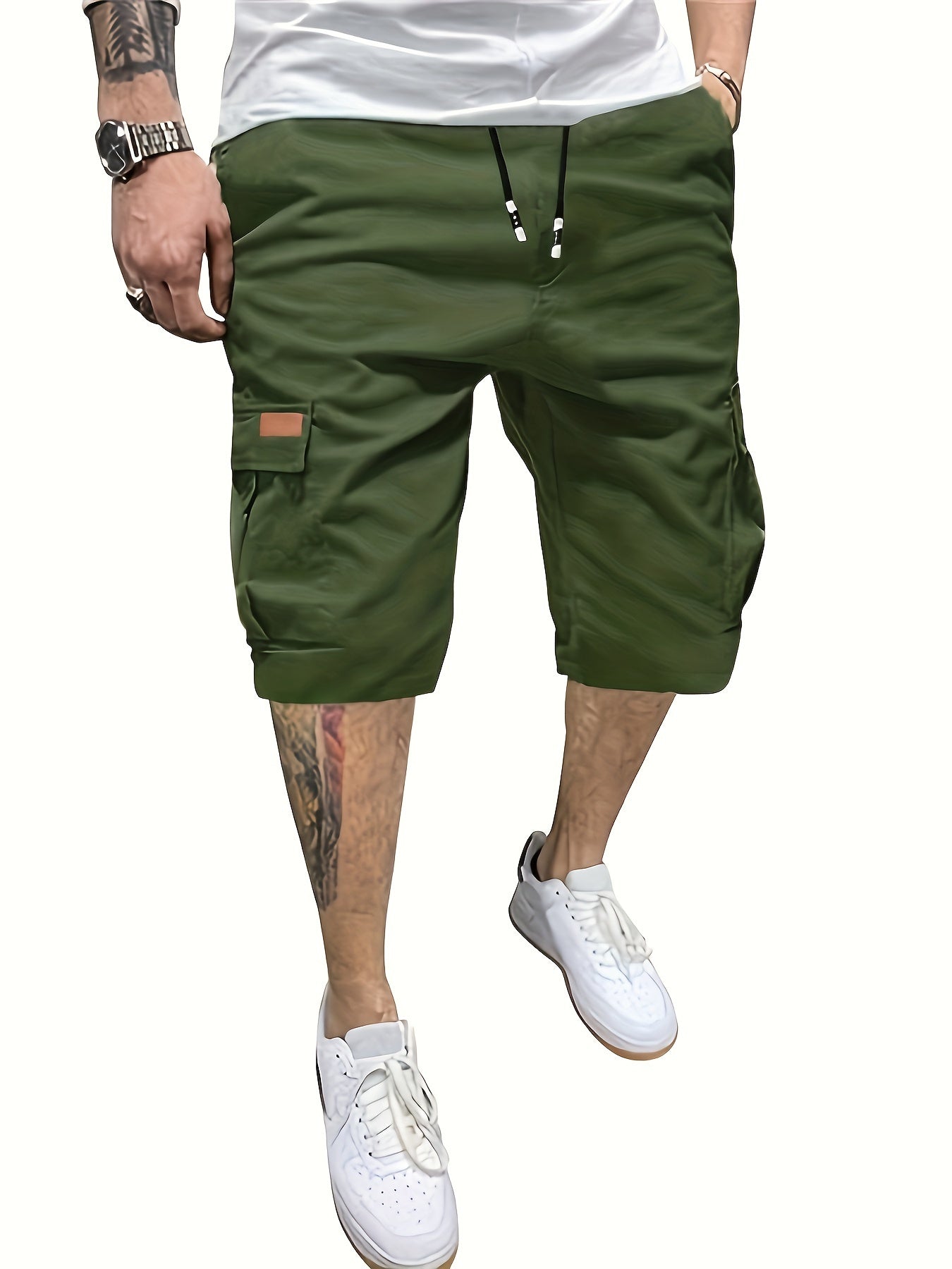 [6 Pockets Waterproof Cargo Shorts] Men's Classic Cargo Shorts, Waterproof Hiking Shorts Loose Fit Cargo Short with 6 Pockets