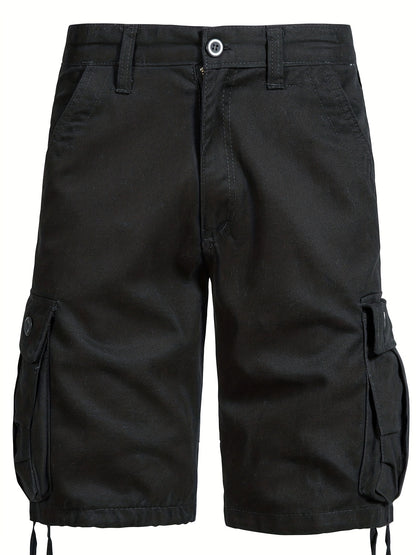 Loose Fit Cotton Camo Pattern Cargo Shorts - Comfortable Summer Shorts with Multiple Pockets, Hand Wash Only, Non-Stretch, Woven Fabric, Perfect for Casual Mens Outfits