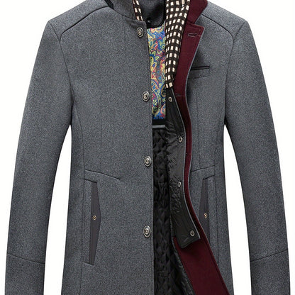 Men's Business Woolen Coat Fashion Scarf - Non Ironing, Windproof, Warm - For Men - Suitable for Fall/Winter - Perfect Gift for Business Professionals