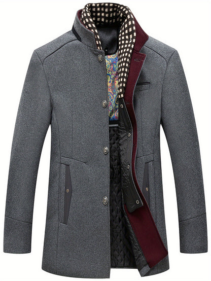 Men's Business Woolen Coat Fashion Scarf - Non Ironing, Windproof, Warm - For Men - Suitable for Fall/Winter - Perfect Gift for Business Professionals