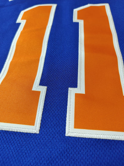 Men's Basketball Tank Top, NEW YORK & Number 11 Embroidery Sports Top, Classic Breathable Sports Uniform For Training And Competition