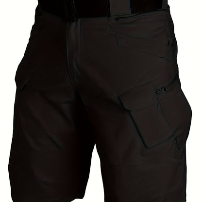 Men's Summer Cargo Shorts Quick Dry Men's Tactical Shorts Solid Multi-Pockets Workout Short Pants