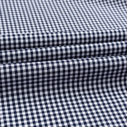 Men's Standard-Fit Long-Sleeve Casual Checked Shirt Single Patch Pocket Button-down Collar Comfortable 100% Cotton Gingham Shirt