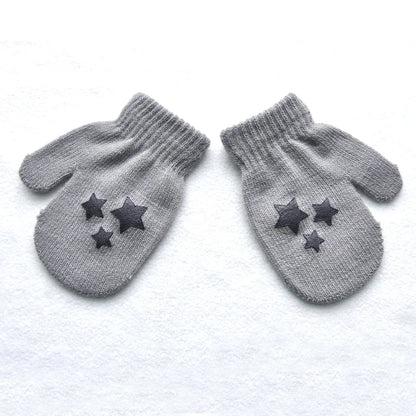 Knitted gloves mitten Baby Winter Gloves Infant baby mittens For Boy Girls Soft Warm Full Finger Gloves child mittens