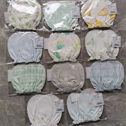 100% Cotton Baby Anti Scratching Gloves Newborn Gloves Protection Face baby Mittens Glove Infant Accessories