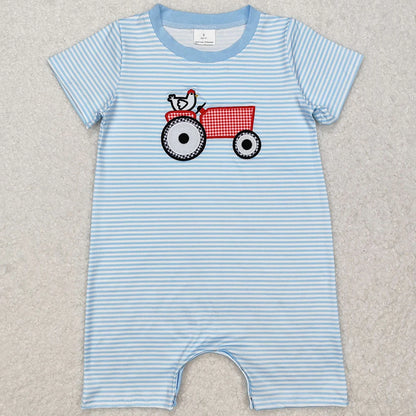 Boutique Infant Baby Girls Rompers Embroidery Camo Ducks Rompers Toddler Boys Rompers Sibling Girls Clothing Wholesale Jumpsuits