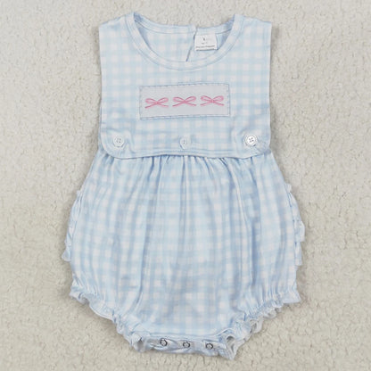 Hot Sale Infant Baby Girls Rompers Duck Flutter Sleeve Rompers Boutique Kids Clothes Sibling Onesie Toddler Girls Bubble Rompers