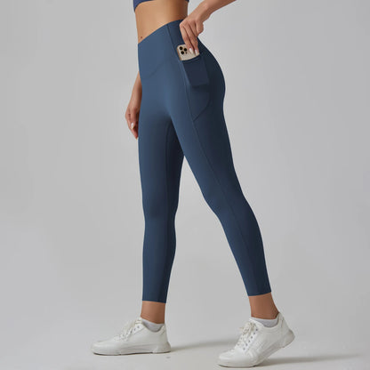 Women Leggings With Pockets Yoga Pants Gym Leggings Sport Women Fitness High Waist Female Legging Tummy Control Running Training